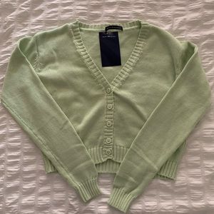 Brandy Melville Green Billie Sweater